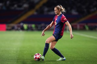 Archivo - Fridolina Rolfo of FC Barcelona Femenino in action during the UEFA Women’s Champions League Group Stage MD6, football match played between FC Barcelona and Manchester City FC at Estafi Olimpic Lluis Companys on December 18, 2024 in Barcelona, Sp