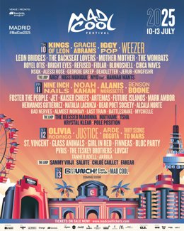 Archivo - Nine Inch Nails, Bad Nervers, Geordie Greep, Chloé Callet y Fingfishr se unen al cartel del Mad Cool 2025