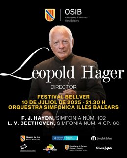 Leopold Hager actuará en el tercer concierto del Festival Bellver