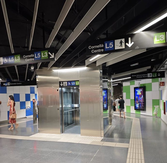 Nuevo ascensor en la estación de Sants