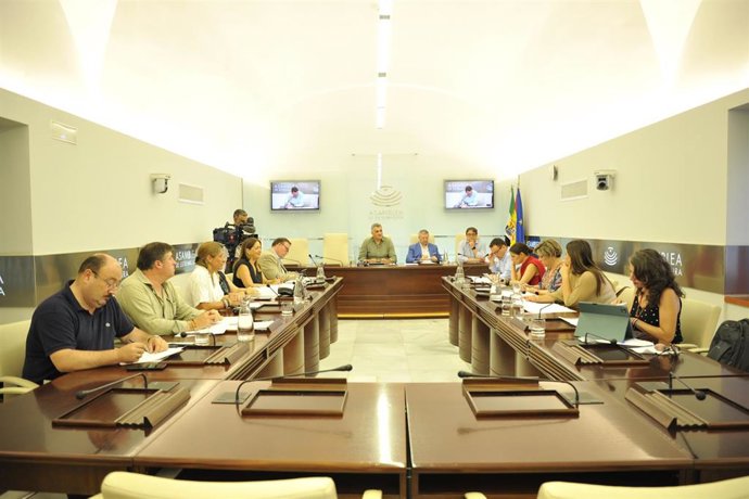 Reunión de la Comisión sobre Financiación Autonómica en la Asamblea de Extremadura