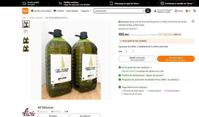 Archivo - Web de Temu