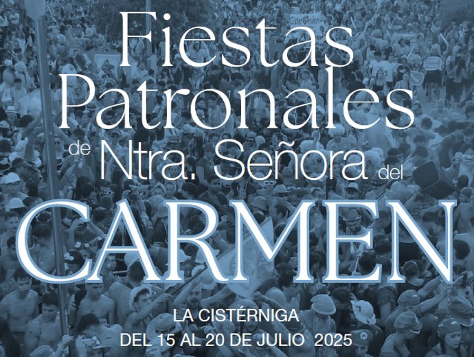 Cartel de las fiestas de Nuestra Señora del Carmen de La Cistérniga (Valladolid).