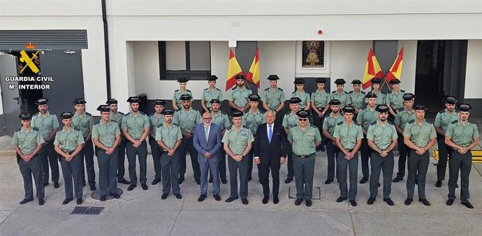 Acto de recepción a los 31 guardias alumnos que se incorporan a la Guardia Civil de Castilla y León en Soria.