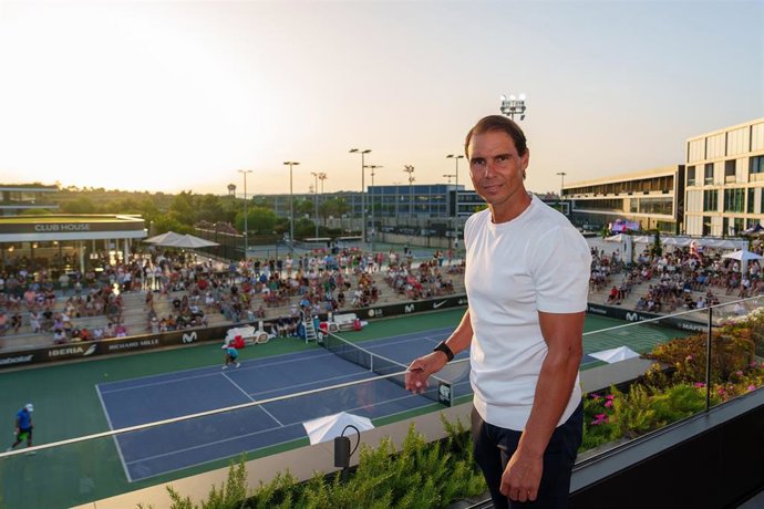 Archivo - Rafa Nadal en la Rafa Nadal Academy by Movistar.