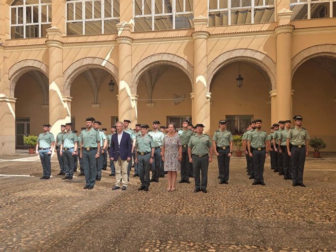 Acto de incorporación de 47 nuevos agentes en prácticas de la Guardia Civil en Extremadura