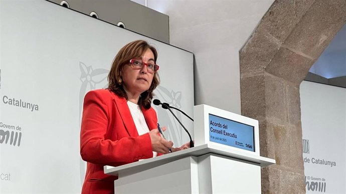 La consellera de Territorio, Vivienda y Transición Ecológica y portavoz de la Generalitat, Sílvia Paneque, en una rueda de prensa tras el Consell Executiu