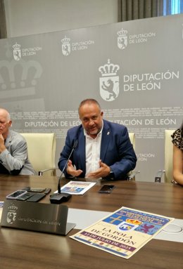 El presidente de la Diputación de León, Gerardo Álvarez Courel, en el Palacio de los Guzmanes, sede de la Diputación Provincial.