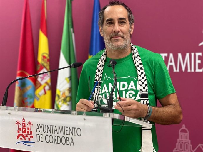 El portavoz del grupo Hacemos Córdoba en el Ayuntamiento de la capital, Juan Hidalgo,