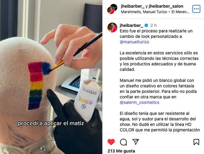 Trabajo de Jhei Barber a Manuel Turizo