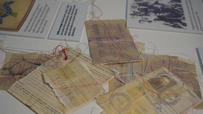 Exposición 'Diario de A bordo. Cartografía interior' de la artista Cecilia Zabaleta en Itsasmuseum Bilbao.