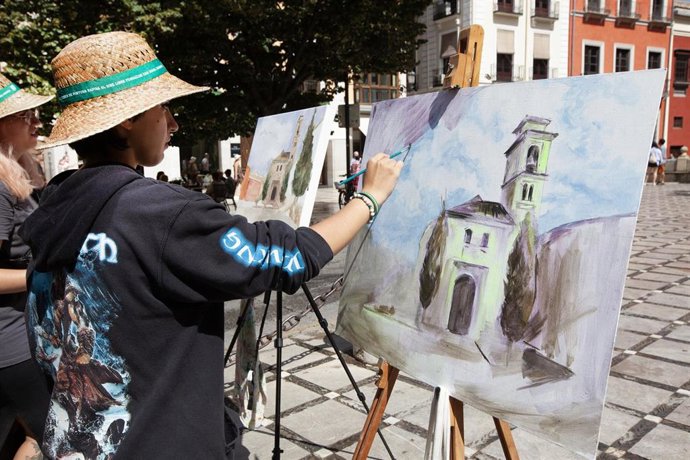 Archivo - Imagen de archivo del Certamen de Pintura Rápida al Aire Libre de Caja Rural
