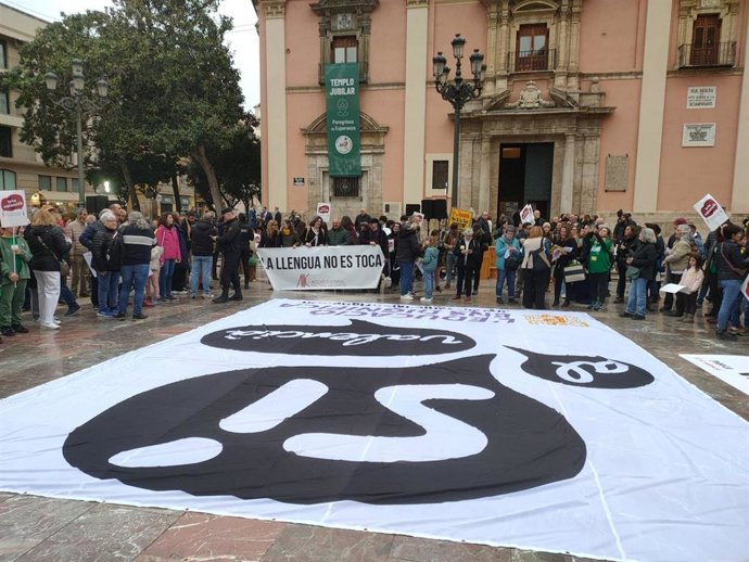Concentración Sí al valenciano