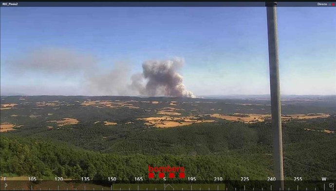 Incendio en Sant Pere Sallavinera (Barcelona)