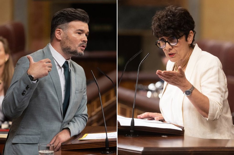 Gabriel Rufián y Maribel Vaquero