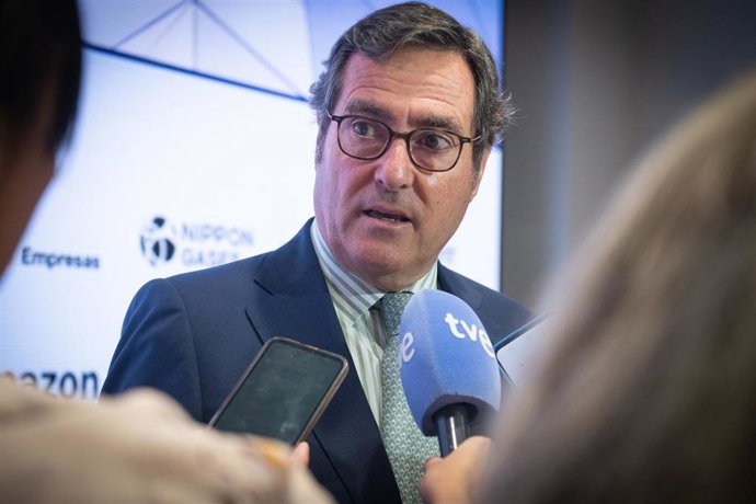 El presidente de la CEOE, Antonio Garamendi.
