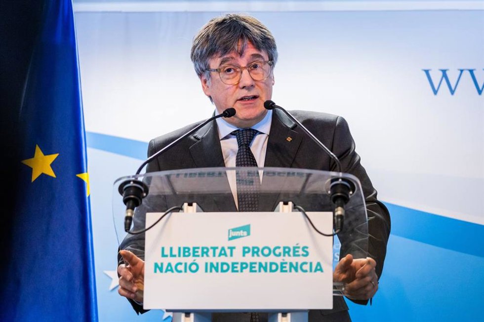 Archivo - El líder de Junts, Carles Puigdemont