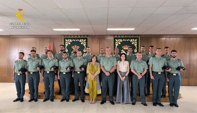 La Comandancia de Salamanca recibe a los 19 guardias civiles que realizarán sus prácticas durante 40 semanas