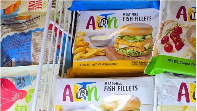 Producto de pescado vegano