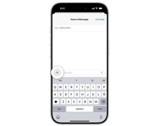 Composición de mensaje en iMessage
