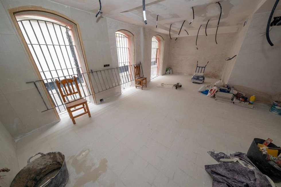 Obras en el albergue municipal de Cádiz.