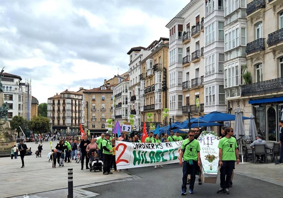 Archivo - Manifestación de trabajadores de Enviser en huelga indefinida