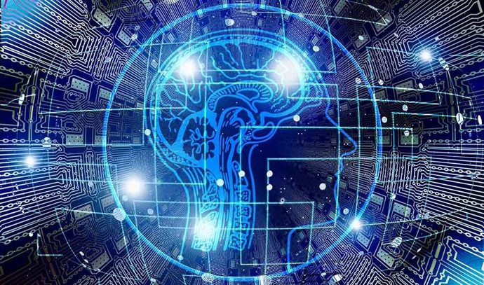 Esquema representativo de inteligencia artificial.