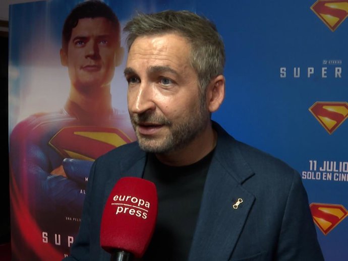 Frank Blanco, en el estreno de 'Superman'