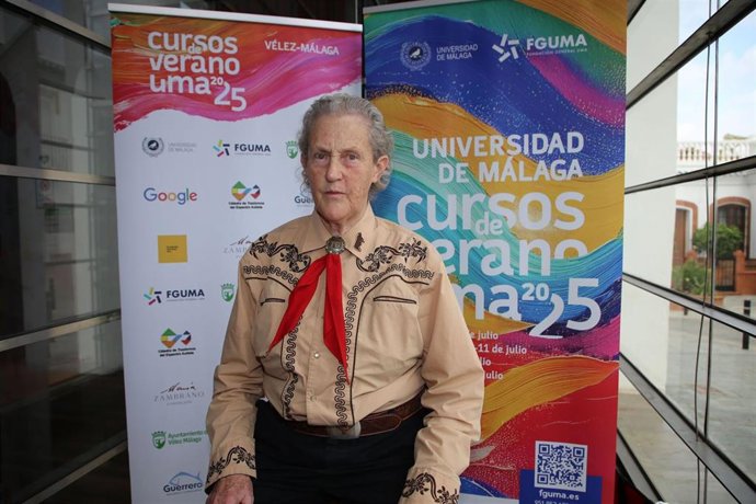 La científica  Temple Grandin defiende en los Cursos de Verano de la UMA que hay que "centrarse" en lo que el niño autista "puede hacer y no en lo que no"