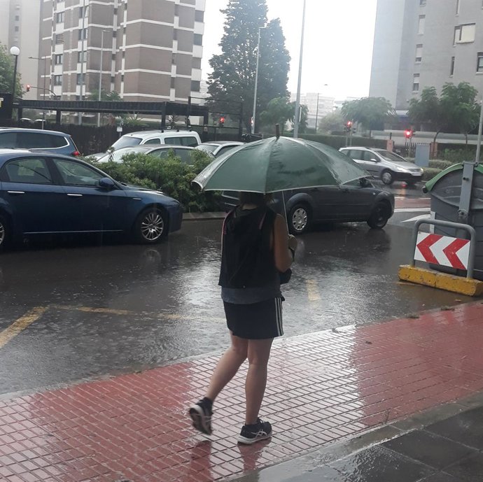 Pluja a Castelló