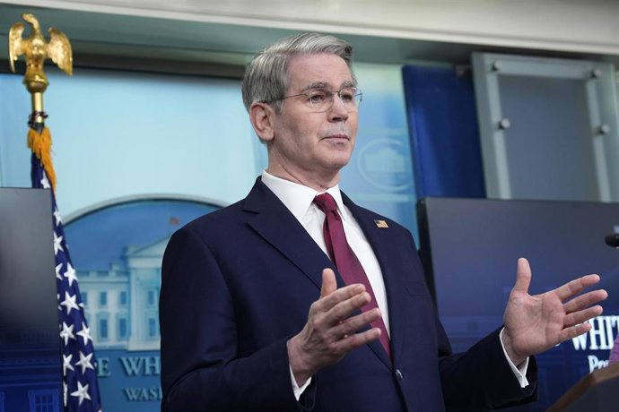 Archivo - Imagen de archivo del secretario del Tesoro, Scott Bessent