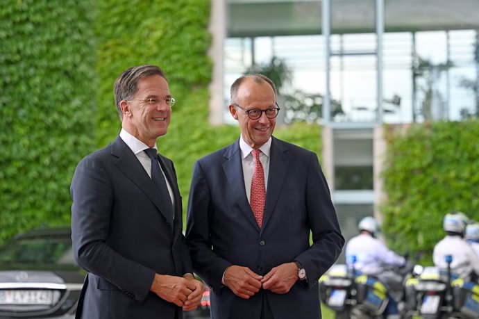 El canceller alemany, Friedrich Merz, i el líder de l'OTAN, Mark Rutte
