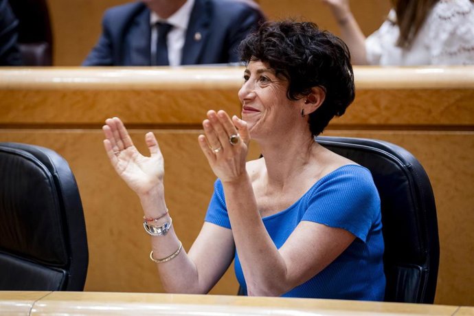 La ministra de Inclusión, Seguridad Social y Migraciones, Elma Saiz, 