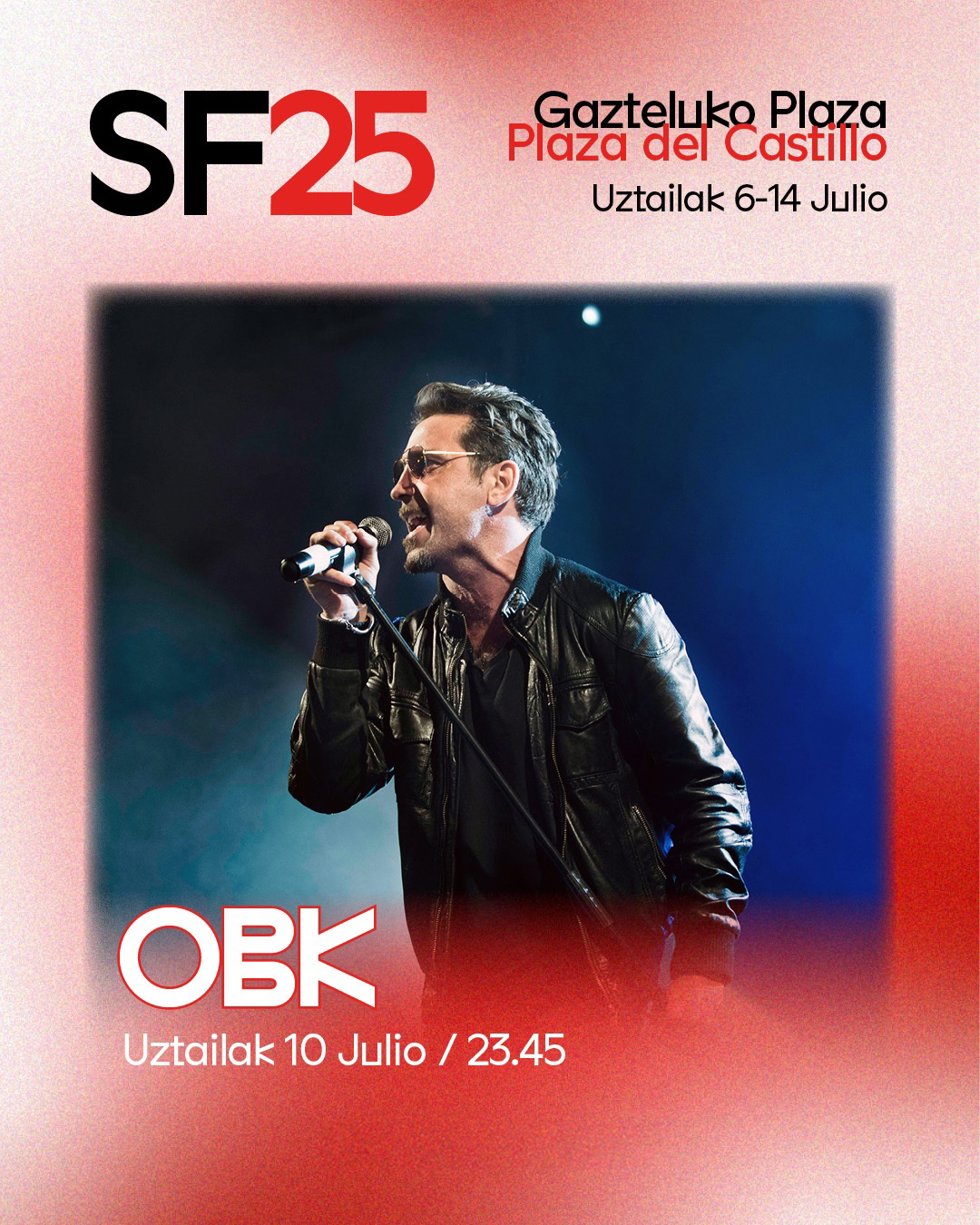 Cartel del concierto de OBK.