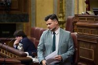 Rufián alerta de que la única diferencia entre el "genocidio" en Gaza y Auschwitz es que el de Israel "se puede parar"