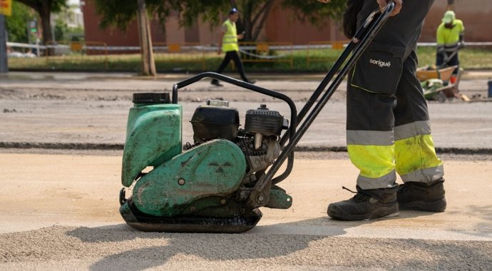 Unes obres a l'espai públic