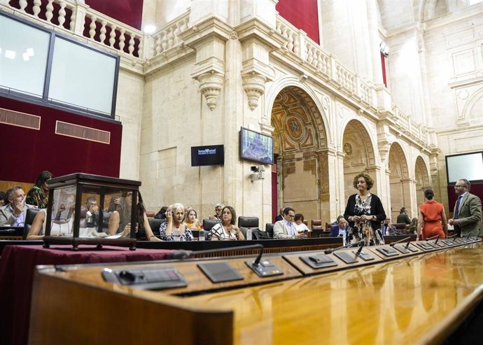Votación en el Parlamento andaluz para elegir al director de la Oficina Andaluza Antifraude.