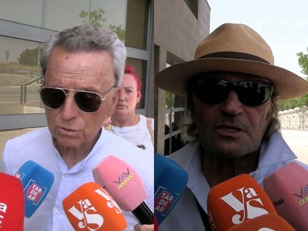 JOSÉ ORTEGA CANO Y AMADOR MOHEDANO EN EL TANATORIO DE MICHU