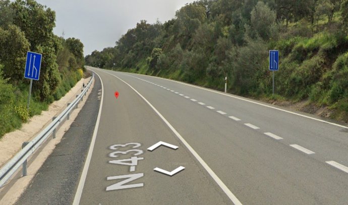 Kilómetro 122 de la N-433.