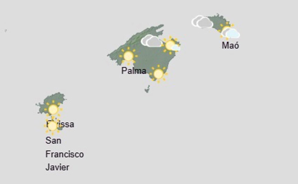 El tiempo hoy, jueves 10 de julio, en Baleares.