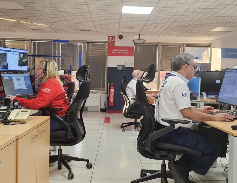 Sala operativa del 112 Canarias