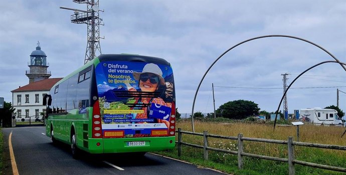 Bus lanzadera de verano en Asturias.