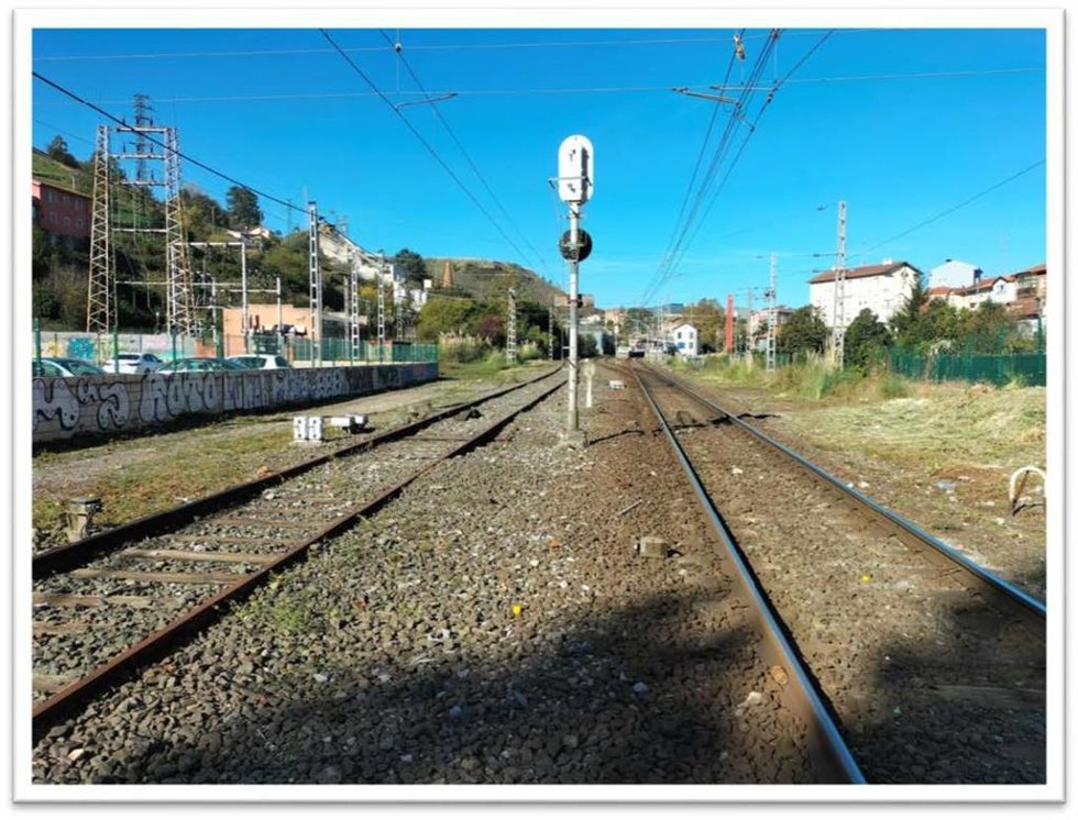 Vías en Ortuella.