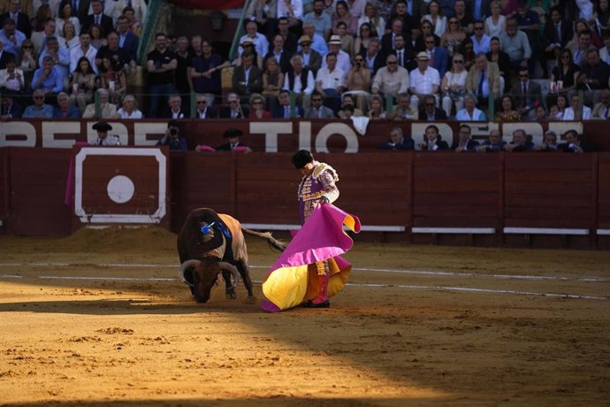 Archivo - El torero Alejandro Talavante durante el festejo  de la Feria de Jerez de la Frontera. A 24 de mayo de 2025 en Jerez de la Frontera, Cádiz (Andalucía, España). 