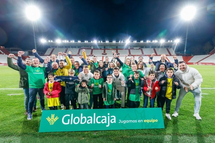 Archivo - Encuentro con jugadores del Albacete Balompié.