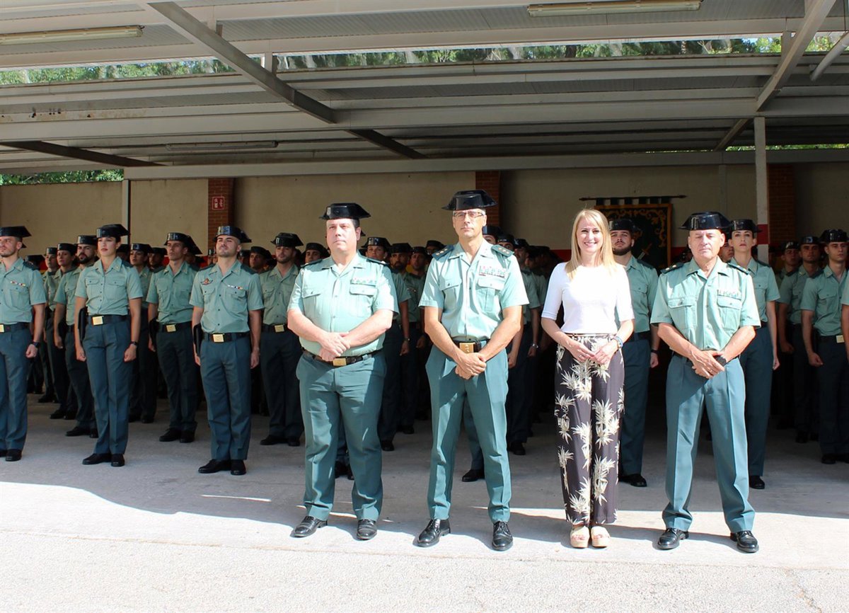 Un total de 165 guardias civiles alumnos se incorpora a la Región de Murcia