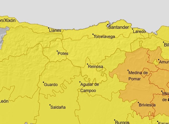 Avisos por lluvias y tormentas para este viernes en Cantabria