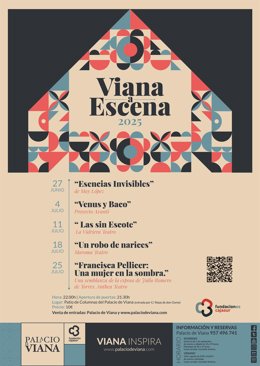 Archivo - Cartel del nuevo ciclo de 'Viana a Escena'.