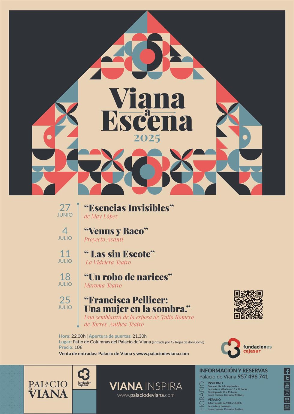 Archivo - Cartel del nuevo ciclo de 'Viana a Escena'.