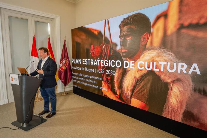 El presidente de la Diputación de Burgos, Borja Suárez.